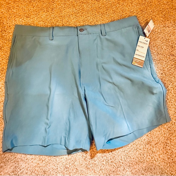 Grand Slam Men's light Blue Performance Golf Shorts with Active Waistband - Picture 1 of 3